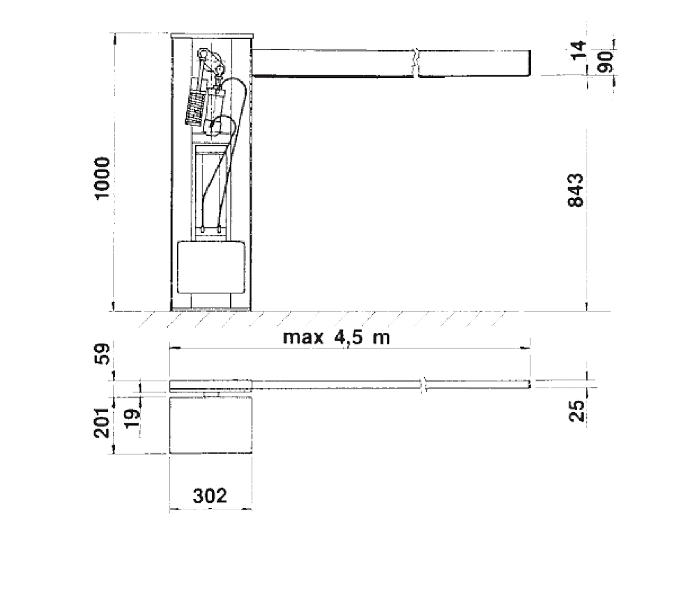 sơ đồ barie OSB-KJZ01