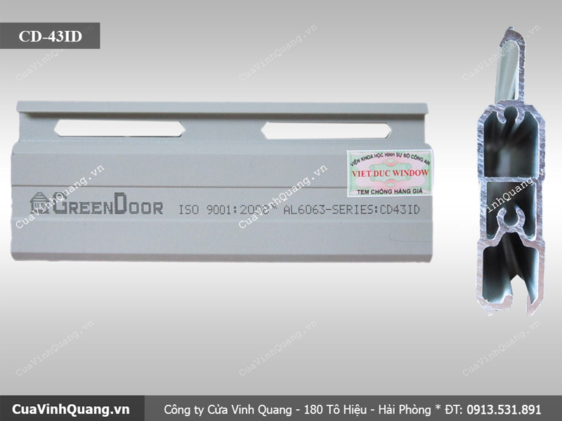 Cửa cuốn khe thoáng GeneralDoor CD-43ID