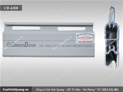 Cửa cuốn khe thoáng GeneralDoor CD-43ID